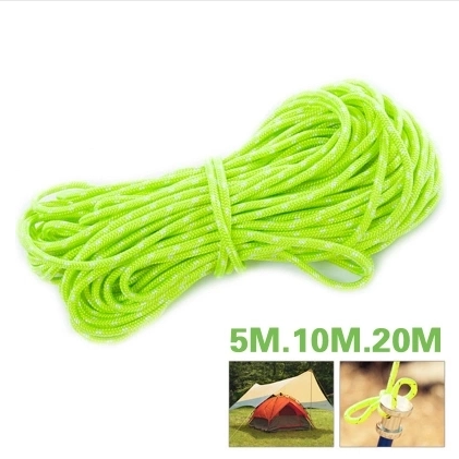 Outdoor camping luminous rope tent rope wind rope thickened high strength nail rope canopy fixed windproof rope 5 meters