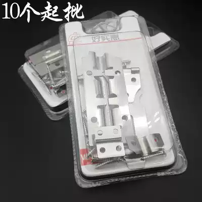 D2242 stainless steel door buckle latch 10 set door tie wooden door cosmetic room door pin lock buckle 2 yuan store supply