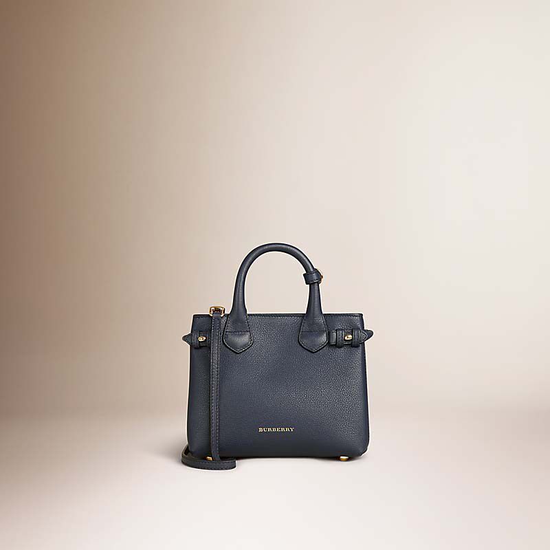 BURBERRY/博柏利迷你House格纹拼皮革班纳手袋40140721