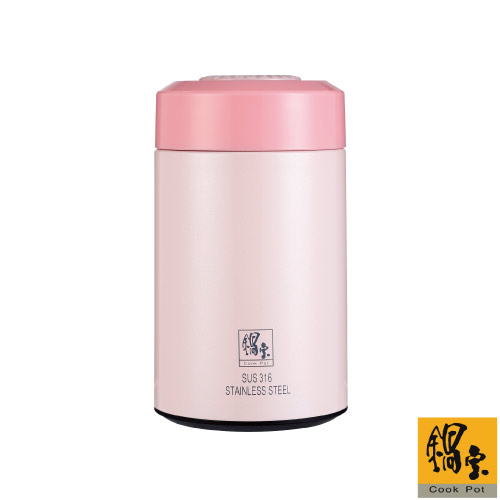 台湾官网直邮进口 锅宝 316超真空焖烧罐/粉/450ml