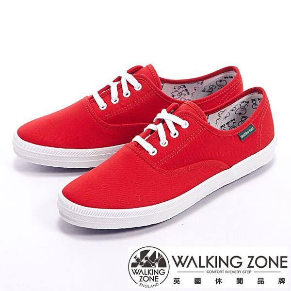 WALKING ZONE 果漾YOUNG纯棉帆布女鞋-红台湾官网直邮进口