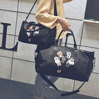 Túi thể dục nữ hành lý xách tay túi nylon chống thấm nước Oxford vải du lịch ngắn Phiên bản Hàn Quốc của túi lớn Mummy công suất lớn túi xách du lịch nữ