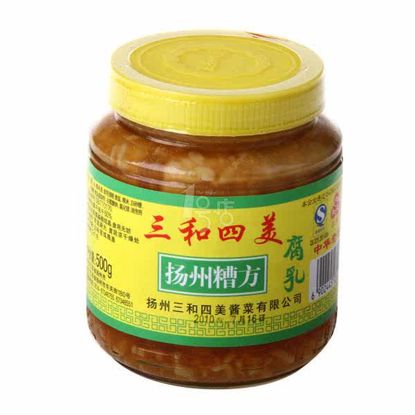 三和四美 扬州糟方500g/瓶 一号店 新老包装随机发货