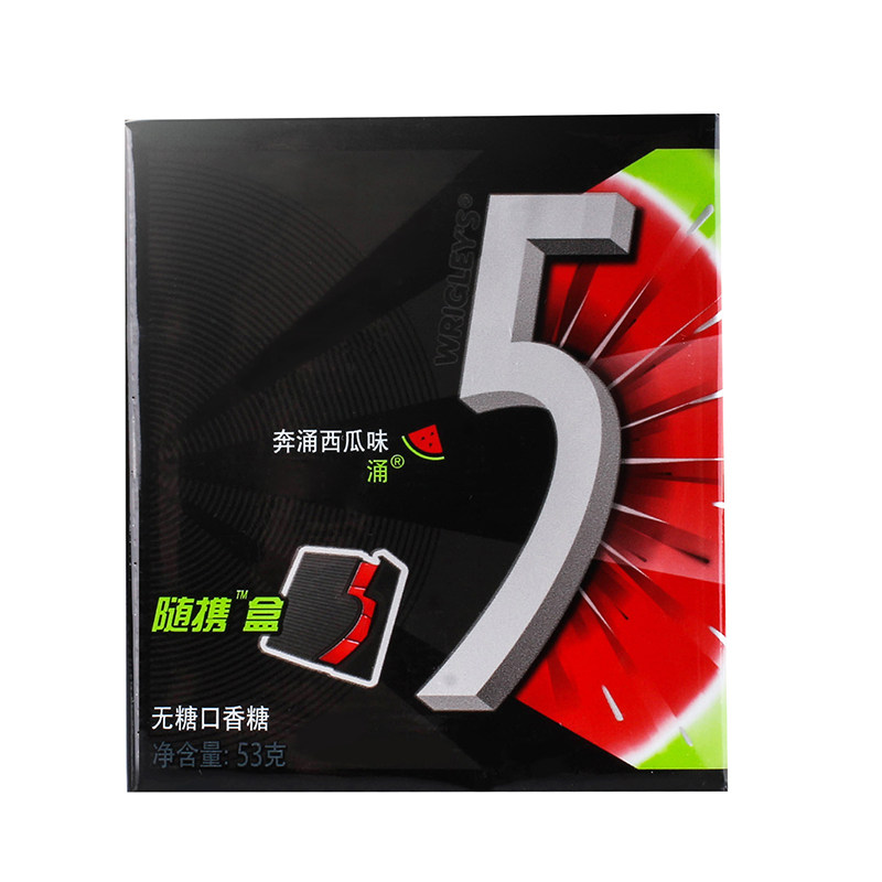 【天猫超市】箭牌5奔涌西瓜20片盒装NEW VI 大冒险口香糖