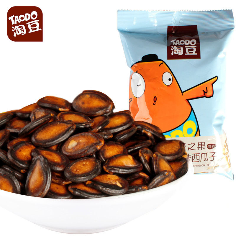 【天猫超市】淘豆话梅味西瓜子208g 坚果炒货 休闲零食