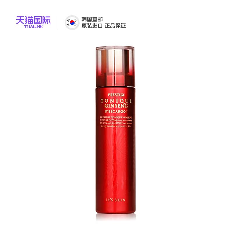 it's skin伊思红参蜗牛精华柔肤水140ml 保湿补水紧致爽肤水