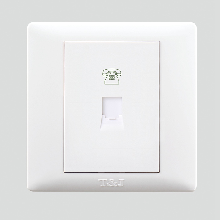 Space-based Switch Socket Panel Pleasing Series 86 Type One Phone socket Ya white HB801-4TU