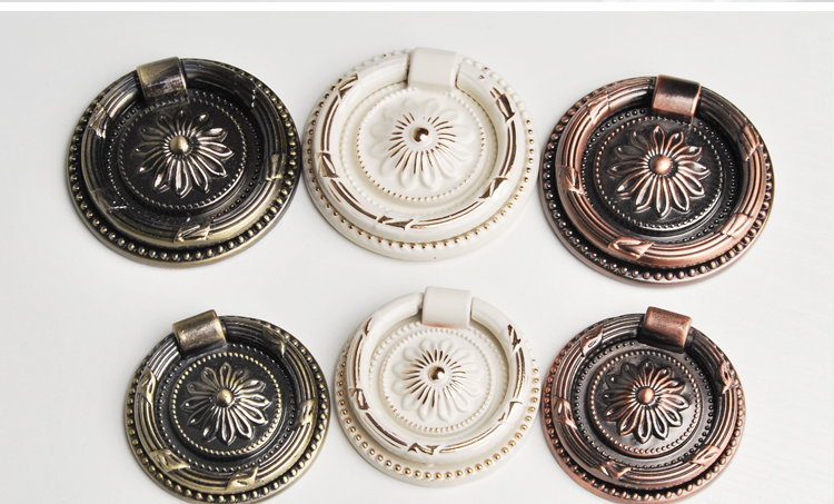 Activities Antique Pastoral Classic Series Handle Drawer Overall Cabinet Wardrobe Door Round Single Handle Qinggu Red Ancient