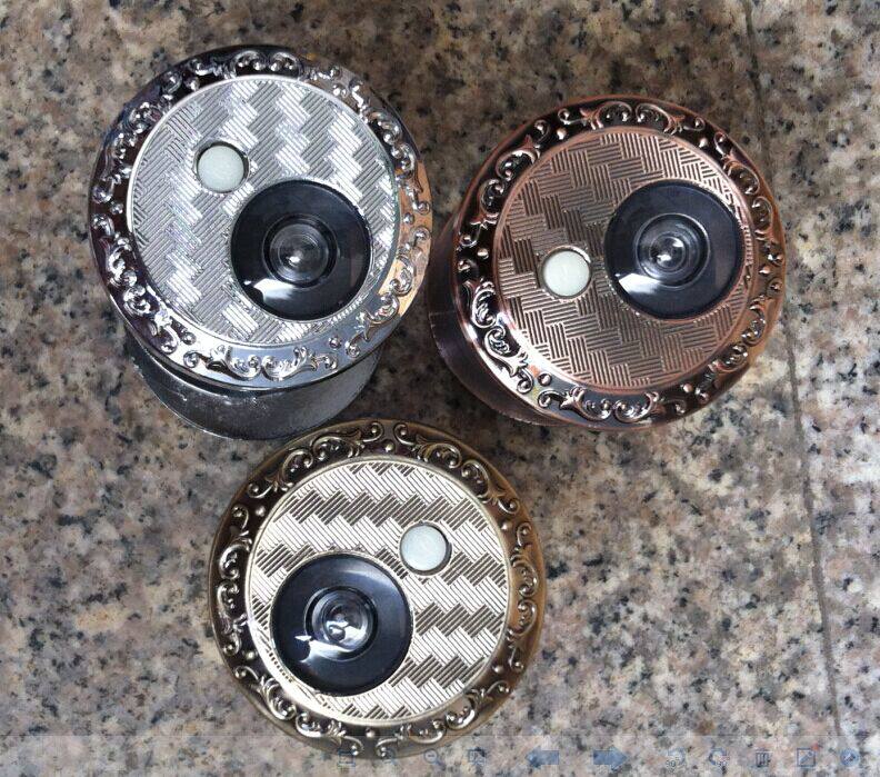 Metal doorbell cat's eye two-in-one anti-pry cat's eye with doorbell integrated home with back cover Buyang Kaixi