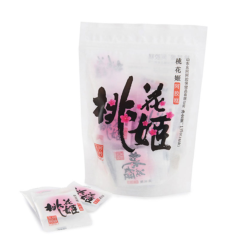桃花姬阿胶糕135g袋装即食阿胶固元膏块ejiao女士 桃花姬阿胶女士