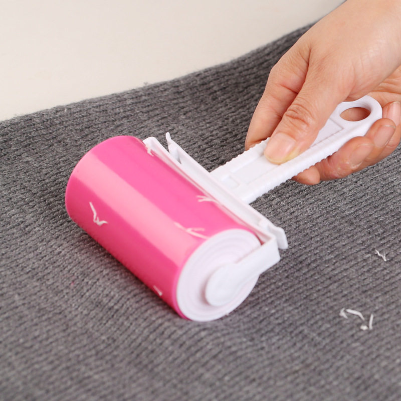 Washable clothes Sticky Wool Instrumental Dust Rolling Cycle with Sticky Hair Roller Clothing Dust Removal Brush
