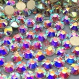 Ногтевая плоская бриллиант белый ab бриллиант имитация олимпийская бутика красочная страза