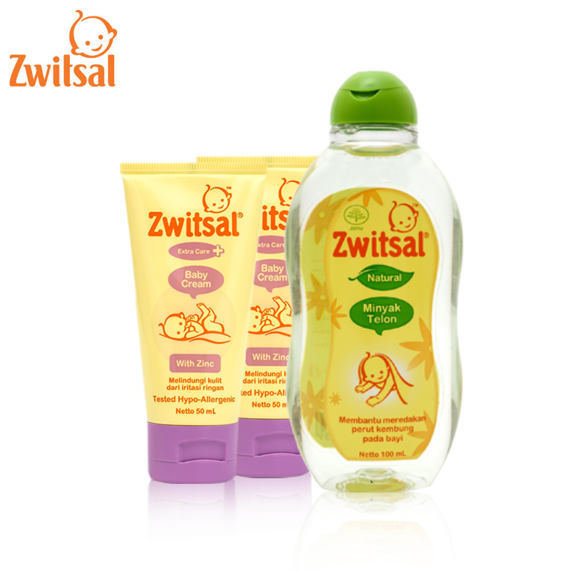 【宁波仓】Zwitsal/知唯他宝宝屁屁霜50ml*2+去胀气按摩油100ml