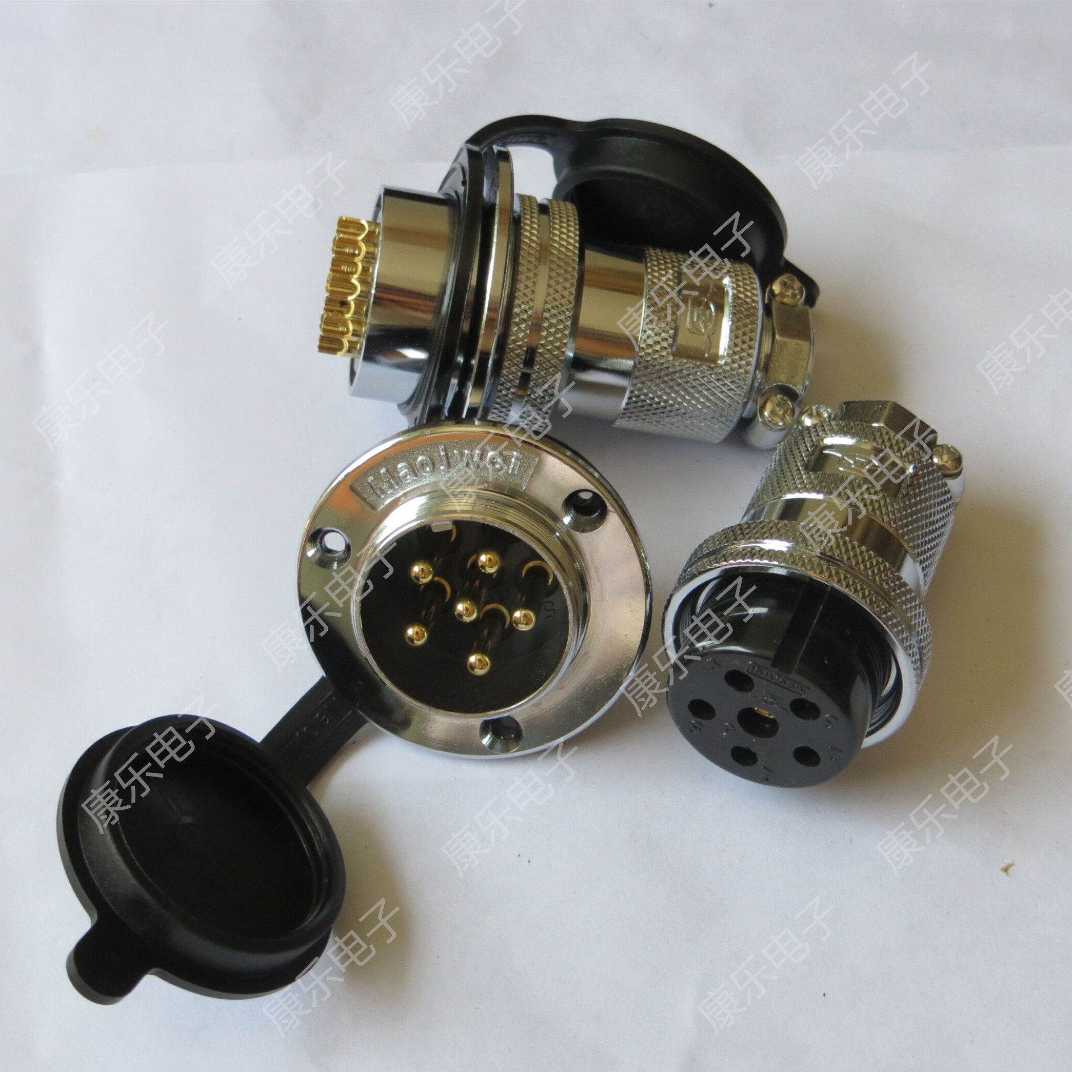 Heavy strong (ZJPT) connector aviation plug 25M-6A-6E (6 core)DF25-6T flange