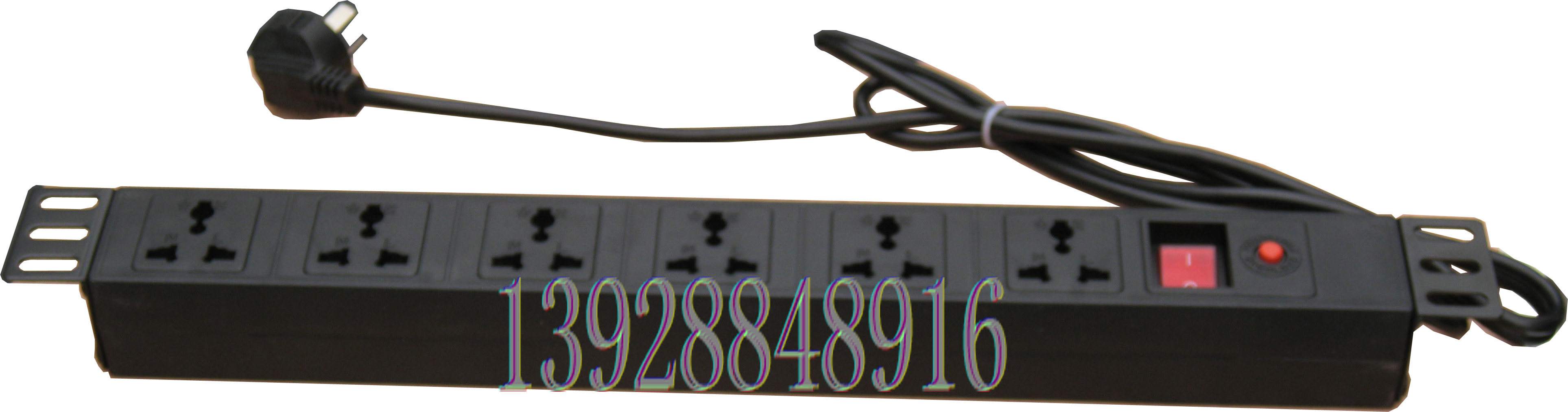 1U power board power distributor plug board 6-bit row plug power amplifier cabinet power supply professional air box power supply