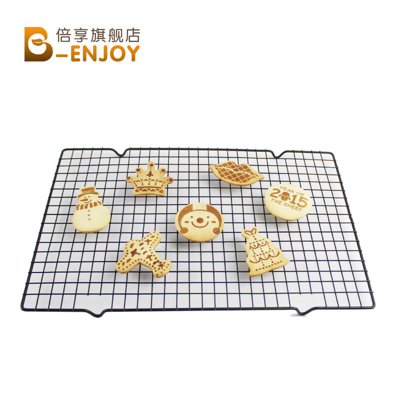 Double enjoy baking cake cold rack Bread cooling rack Black non-stick cold drying net Encrypted non-stick drying net