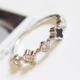 Nhẫn nữ đơn giản may mắn rhinestone cá tính hoang dã Hàn Quốc thời trang Hàn Quốc phóng đại Nhẫn
