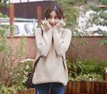 miusu 21 autumn clearance Korean super soft and comfortable Joker apricot color pullover knitted sweater women