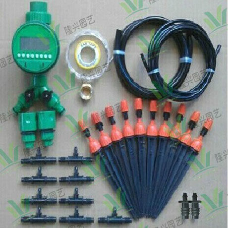 Automatic watering sprinkler atomization micro-spray drip irrigation integrated coarse pipe configuration liquid crystal 16 type control 