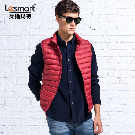 Lesmart15春款男士便携羽绒马甲 男潮多色情侣马甲男士背心男外套