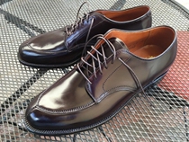  Alden V-tip low-top horse hips No 8 color Barrie last light-colored edge mace bottom low-top casual shoes
