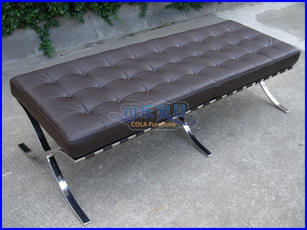 CL3001 Leather bench Shoe changing stool Barcelona chair pedal dressing stool