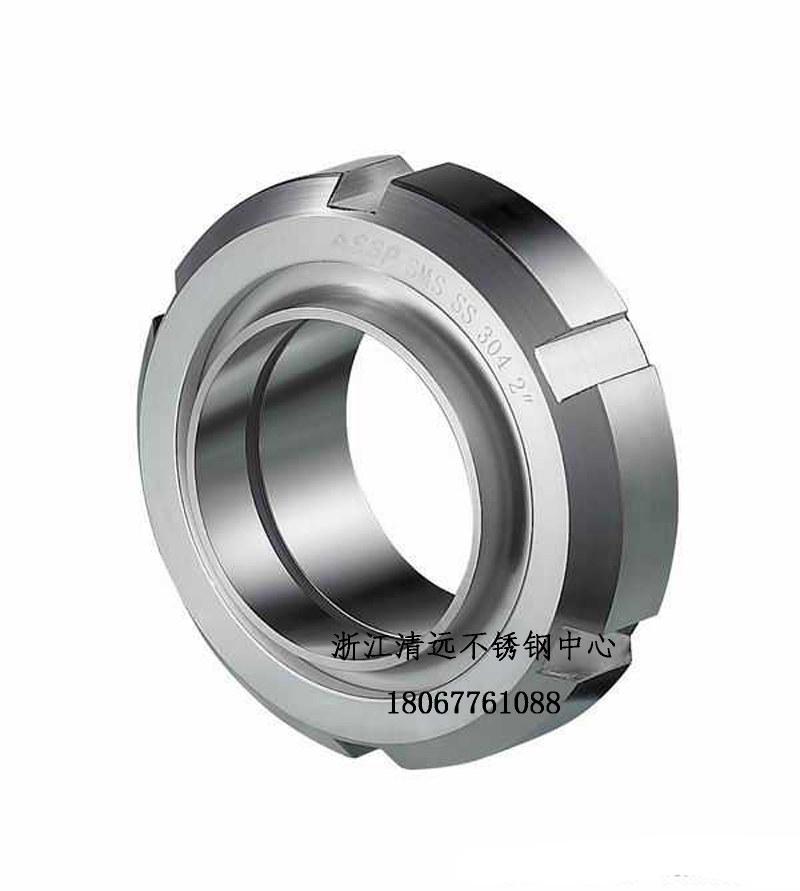 304 stainless steel T-type active joint sanitary level pair welt-flat thread screwed by any joint ISO national standard active joint