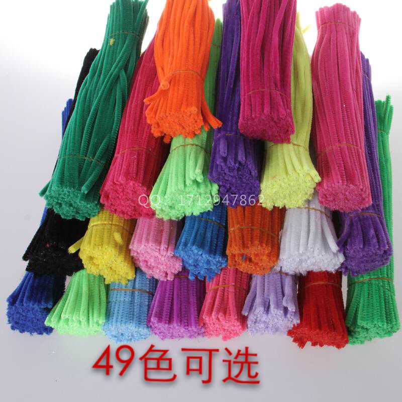 100 root 2 5 yuan children DIY manual accessories color twist bar brush hair root color velvet wire