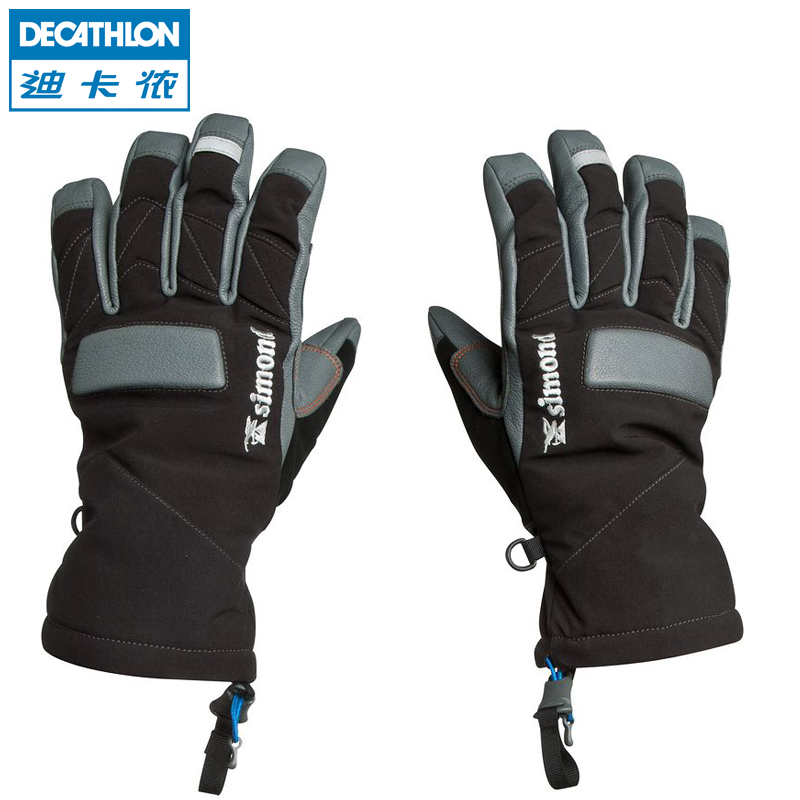 迪卡侬 户外男女手套 保暖全指防水 滑雪攀岩骑行手套 SIMOND ACC