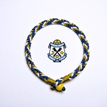 Fashion and style pure hand woven sports team commemorative color hand rope couple bracelet with clothing