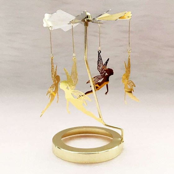 香薰蜡烛杯旋转烛台装饰悬挂吊饰走马灯风车摆件生日香氛用挂件