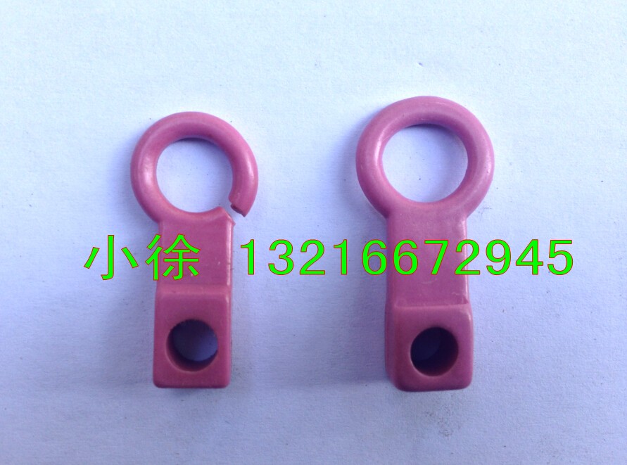 Porcelain Eye Wire Guide Porcelain Ring with Handle Total Length 29 Circles Outer Diameter 14 Inner Meridian 8 Square Hole 5MM Textile