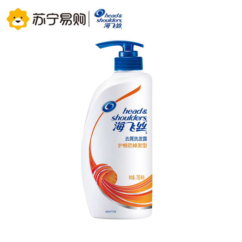 【苏宁易购】海飞丝洗发水 去屑洗发露护根防掉型750ml去屑防脱发