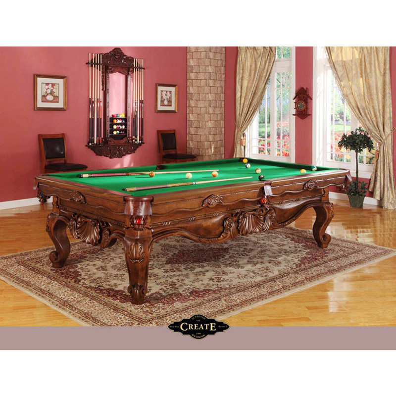 King - Billiards Table Standard Adult Household Bills Table American Black - Flower Nine ball