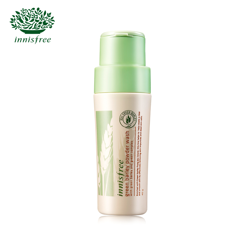 innisfree/悦诗风吟济州岛青麦温和去角质洁面粉40g 泡沫洗面奶