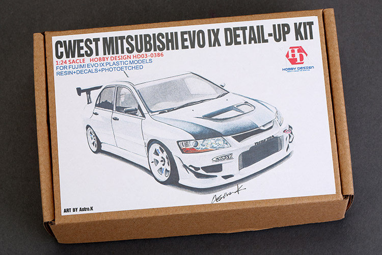HobbyDesign Retrofit 1 24 C-WEST Lancer EVO IX with F HD03-0386