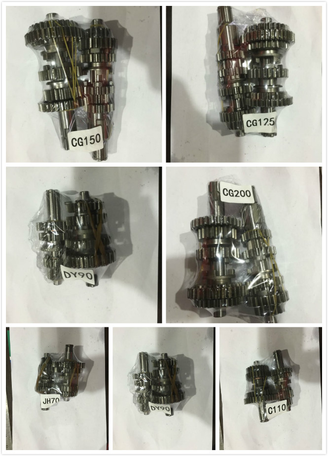 CG125 CG150 CG200 DY90 DY100 C100 C110 full gear main and auxiliary shaft assembly