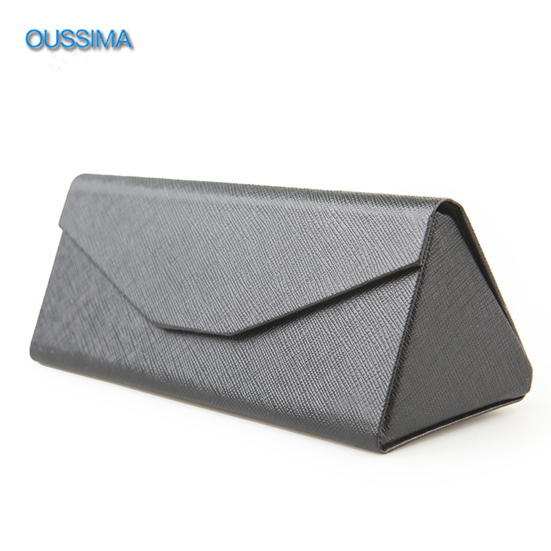 Ousmai Fashionable Glasses Case Foldable Glasses Case Triangular Glasses Case Portable Box Unisex Glasses Case