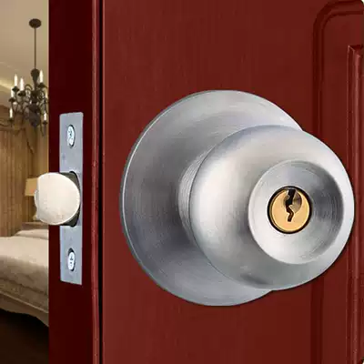 Yuhuazawa spherical room door lock Anti-theft door lock Ball type room door lock Bedroom powder room lock