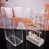 Earrings Shelf Display Rack Home Storage Hanging Necklace Earrings Quen Plate Large Capacity Transparent Jewelry Box