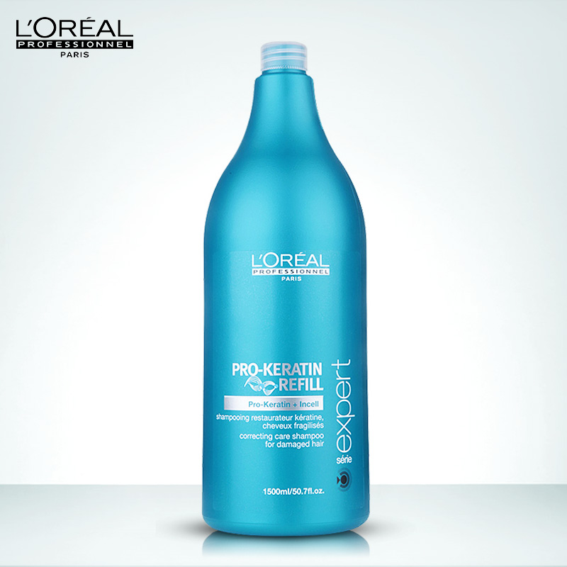 正品行货欧莱雅蛋白修护洗发水1500ML 轻盈强韧发丝 修护干枯受损