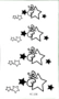 Unisex tươi hình ngôi sao hình xăm cơ thể có thể được chà môi trường dán hình xăm nhà máy bán buôn trực tiếp hình xăm dán 3d lâu phai