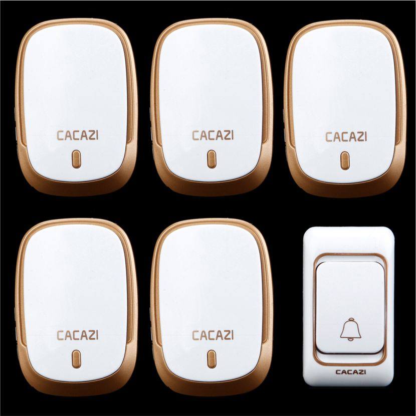 Home wireless doorbell one drag four one drag five AC remote control electronic doorbell old man beater without wires