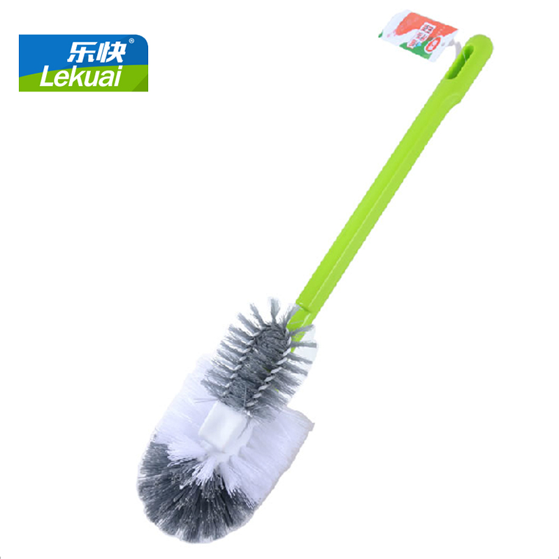 Music Fast Long Handle Powerful Decontamination Makeup Room Cleaning Brush Creative Double Head Easy Clean Toilet Brush Suit Toilet Brush