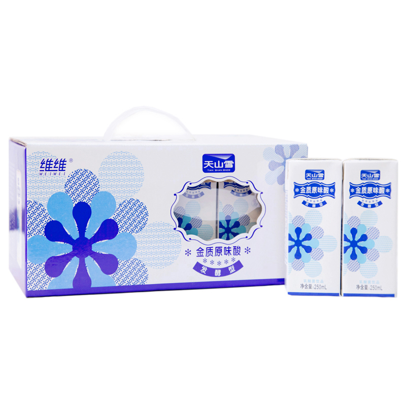 【苏宁易购】维维天山雪金质原味酸奶饮品 250ML*12