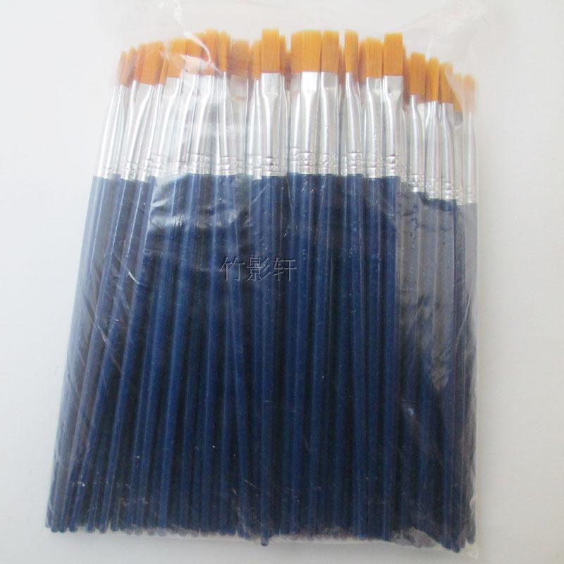 Plastic short pole 17CM long nylon oil paintbrush Water powder watercolor pen