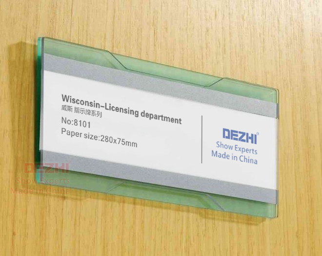 DEZHI-upscale coroom card Acrylic Doorplate Marker 280 * 75mm Deugeot Cue Cards 8101