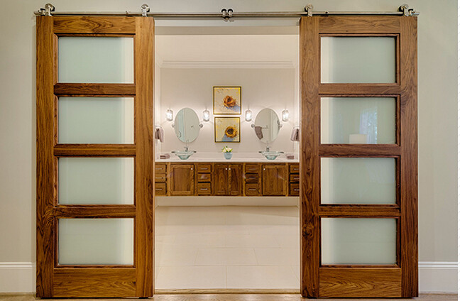 Barn door Kitchen door Interior door Partition door Sliding door set Powder room doorman Bath door European style sliding door Hanging wheel