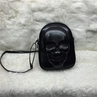 Water repellent polyurethane shoulder bag for traveling, one-shoulder bag, Korean style, punk style, genuine leather