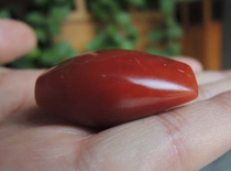 Natural Baoshan South Red Agate Bucket Bead Back Cloud Old Pit Material Hand Polished Nanhong with Type Lizi Laozang choker